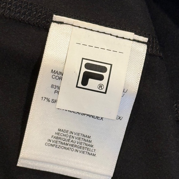 NWT Women’s Fíla Funnel Neck Active Hoodie Black Size Small - Picture 11 of 14